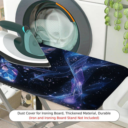 1-Piece Galaxy Crystal Rose Nebula  Ironing Board Cover, Universal Size, Without Board