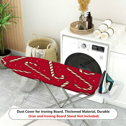 1-Piece Christmas Candy cane Pattern Red  Ironing Board Cover, Universal Size, Without Board