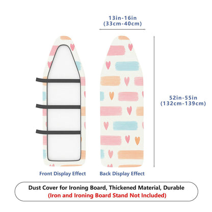 1-Piece Colorful Heart Pattern Cute Design  Ironing Board Cover, Universal Size, Without Board