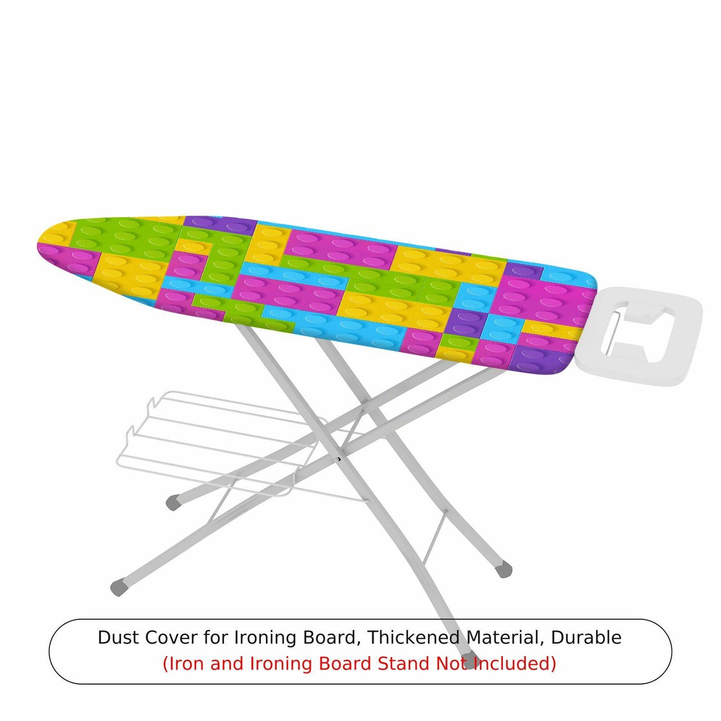 1-Piece Colorful Brick Pattern Fun Bright  Ironing Board Cover, Universal Size, Without Board