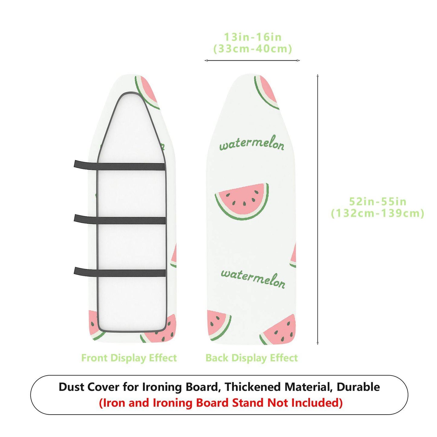 1-Piece Watermelon Print Fruit Pattern Summer Theme  Ironing Board Cover, Universal Size, Without Board