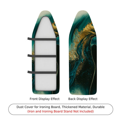 1-Piece Abstract Art Elegant Waves Marble  Ironing Board Cover, Universal Size, Without Board