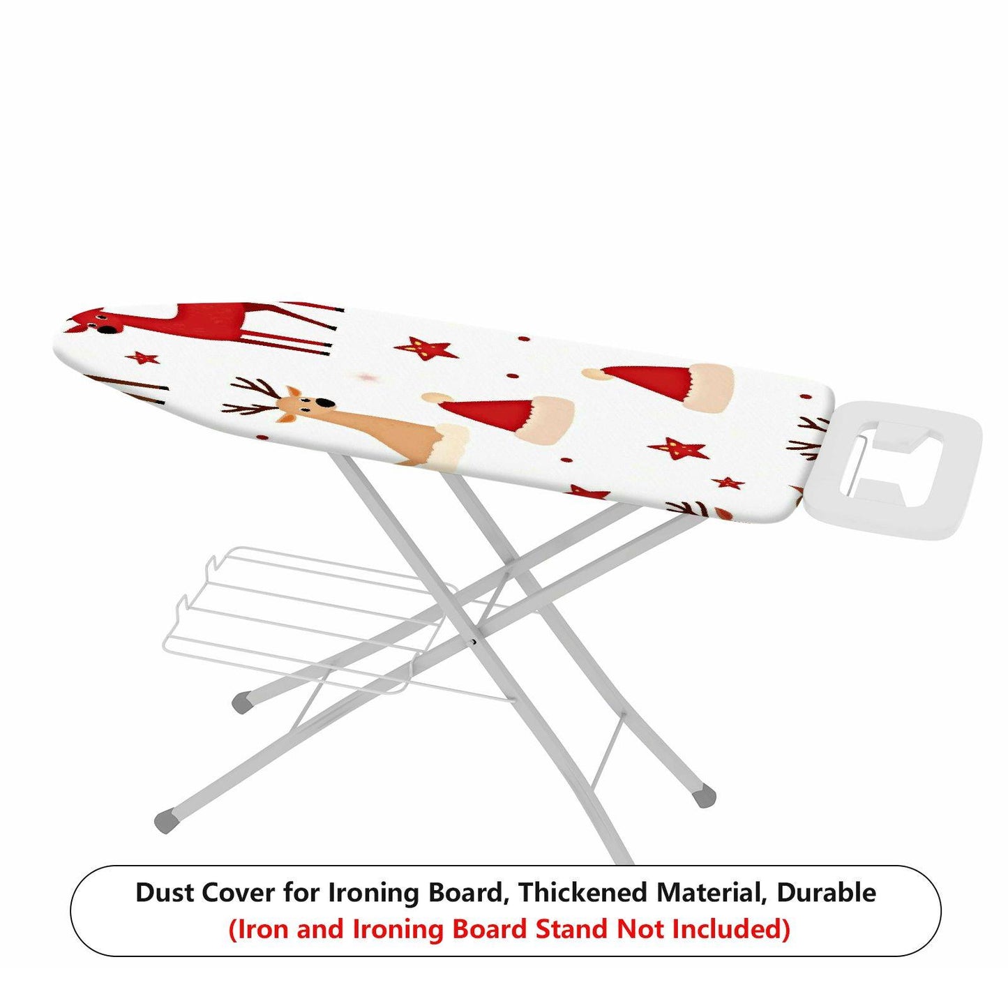 1-Piece Christmas Reindeer Santa  Ironing Board Cover, Universal Size, Without Board