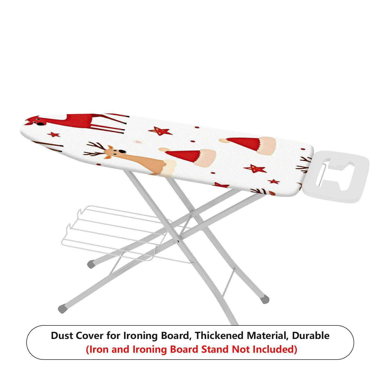 1-Piece Christmas Reindeer Santa  Ironing Board Cover, Universal Size, Without Board