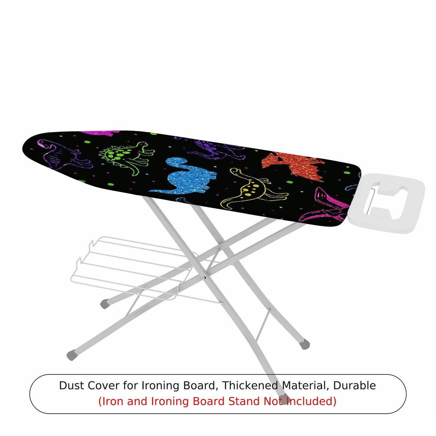 1-Piece Dinosaur Colorful Fun  Ironing Board Cover, Universal Size, Without Board