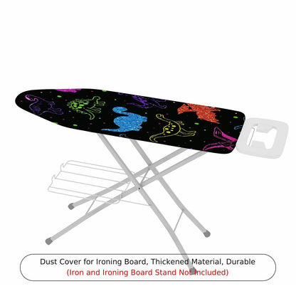 1-Piece Dinosaur Colorful Fun  Ironing Board Cover, Universal Size, Without Board