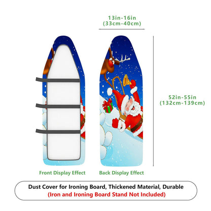 1-Piece Christmas Santa Reindeer Snow  Ironing Board Cover, Universal Size, Without Board