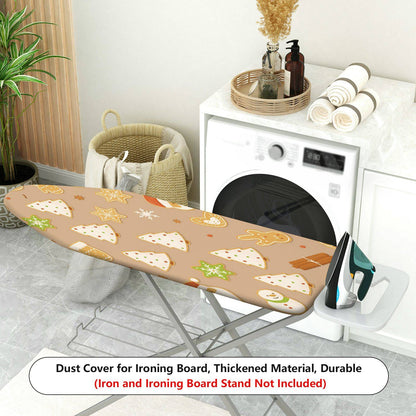 1-Piece Christmas Cookies Santa  Ironing Board Cover, Universal Size, Without Board