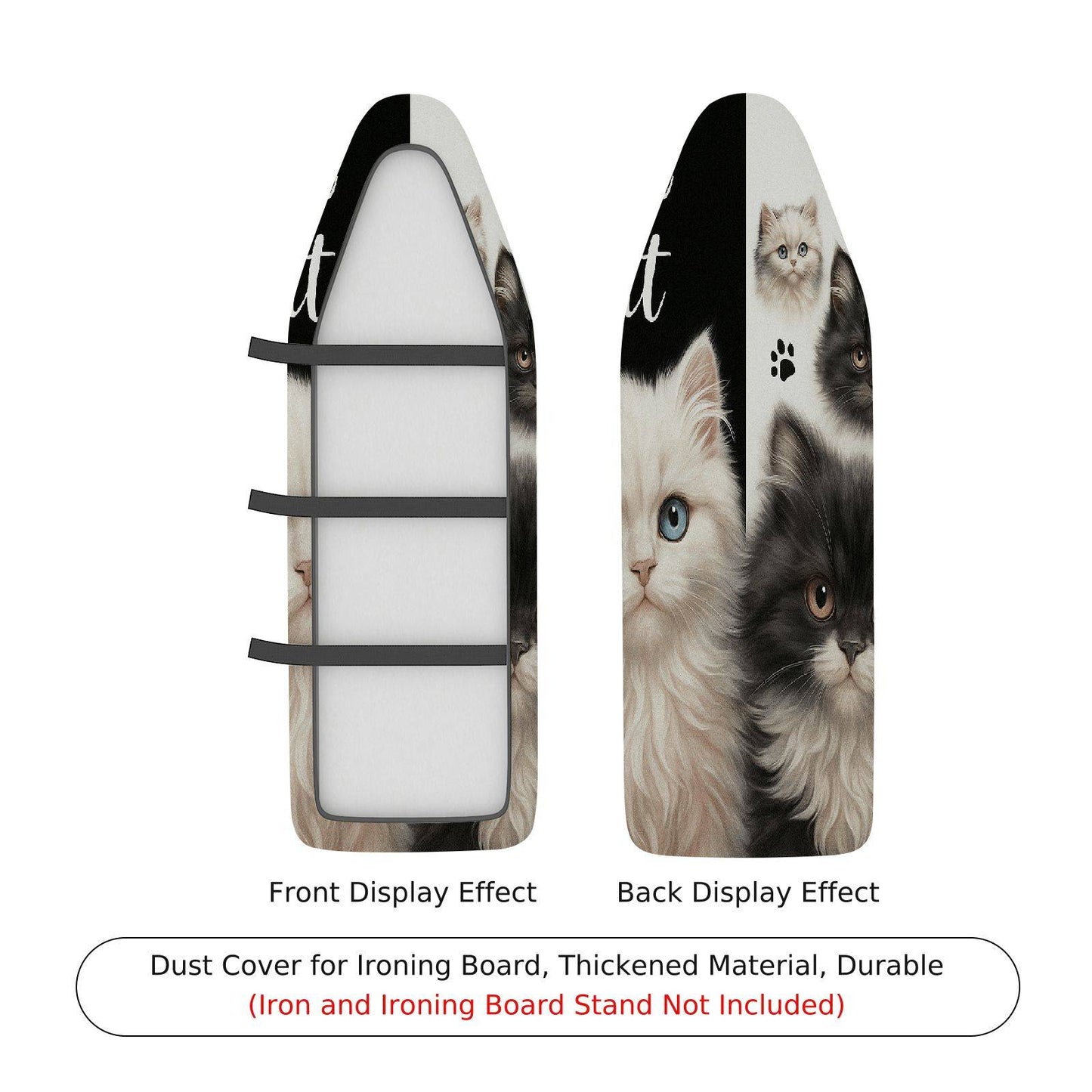 1-Piece Cat Cute Animal  Ironing Board Cover, Universal Size, Without Board