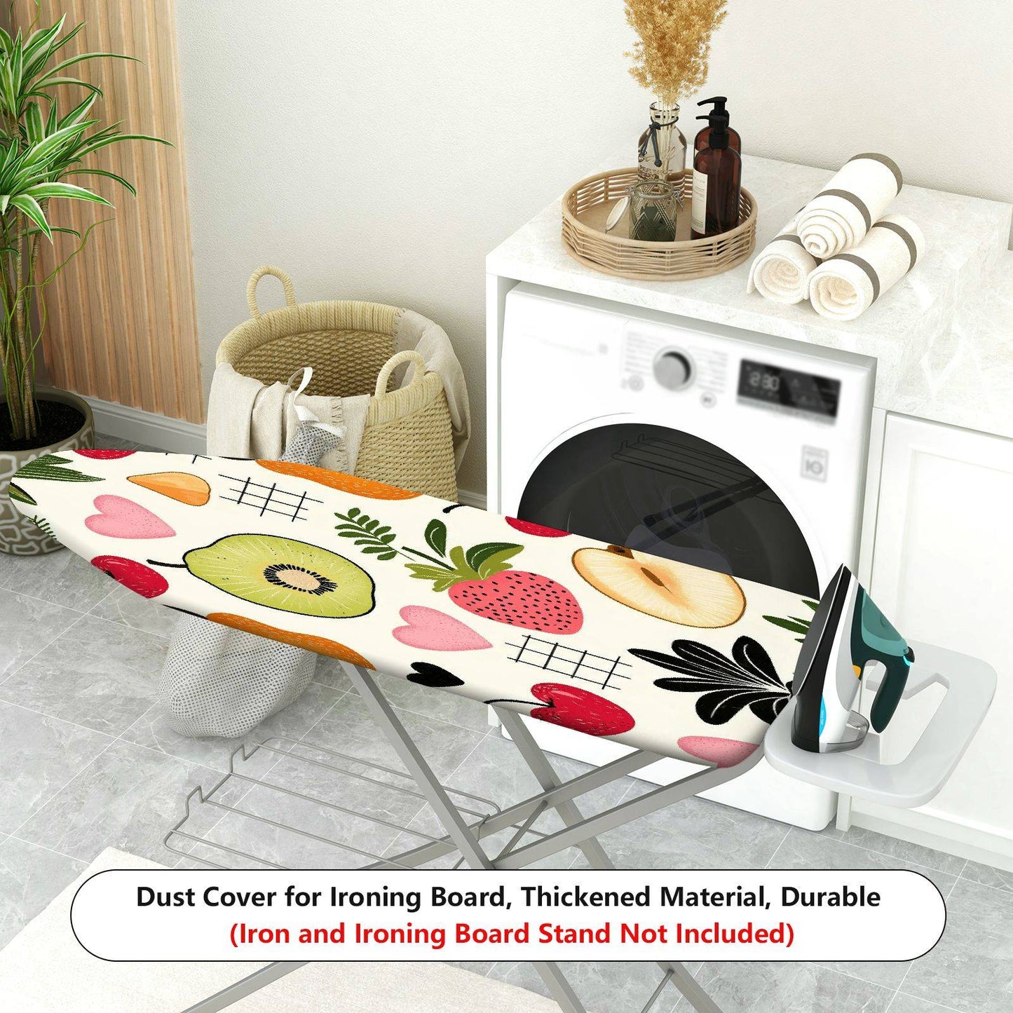 1-Piece Fruit Pattern Heart Shape  Style  Ironing Board Cover, Universal Size, Without Board