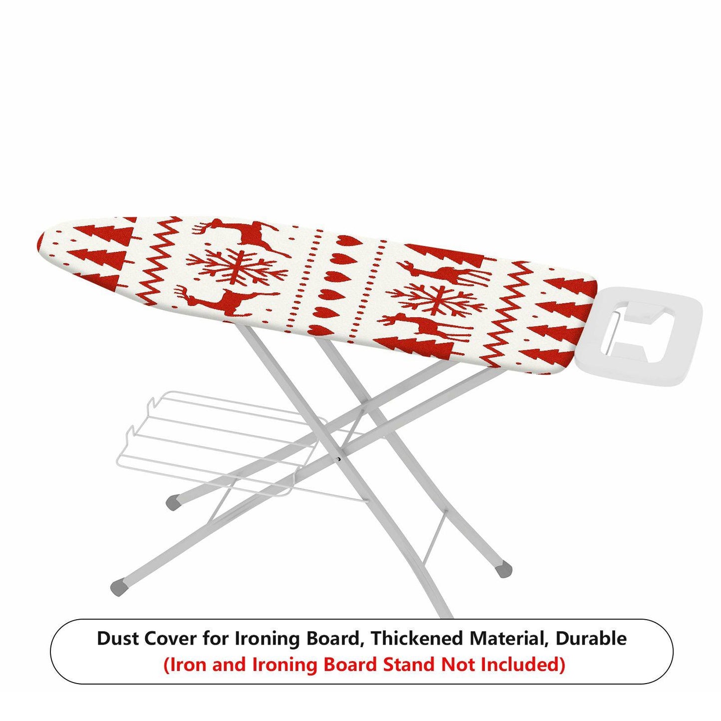 1-Piece Christmas Reindeer Snowflake  Ironing Board Cover, Universal Size, Without Board