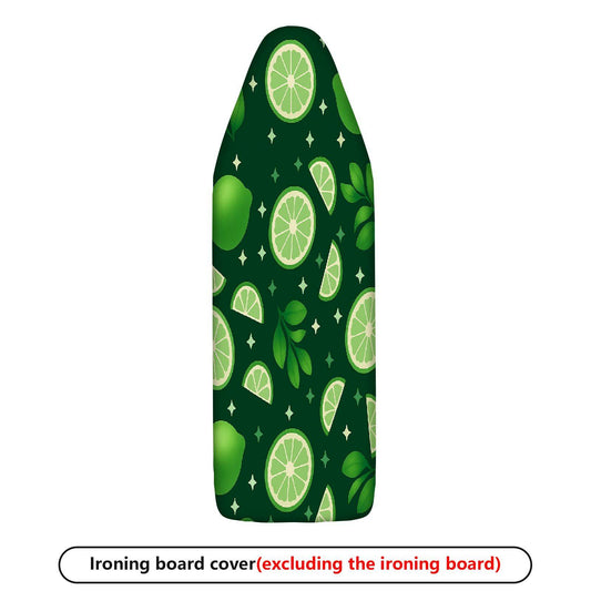 1-Piece Green Lime Fruit Pattern  Ironing Board Cover, Universal Size, Without Board