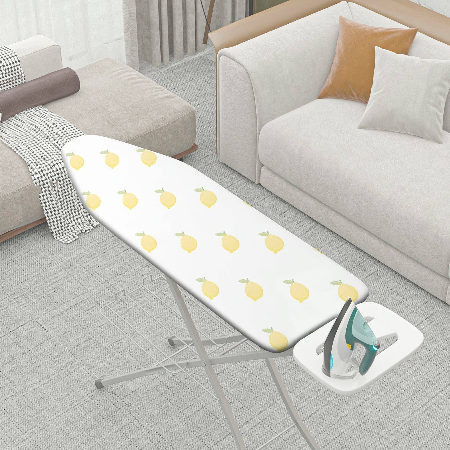 1-Piece Fruit Lemon Pattern Decorative  Ironing Board Cover, Universal Size, Without Board