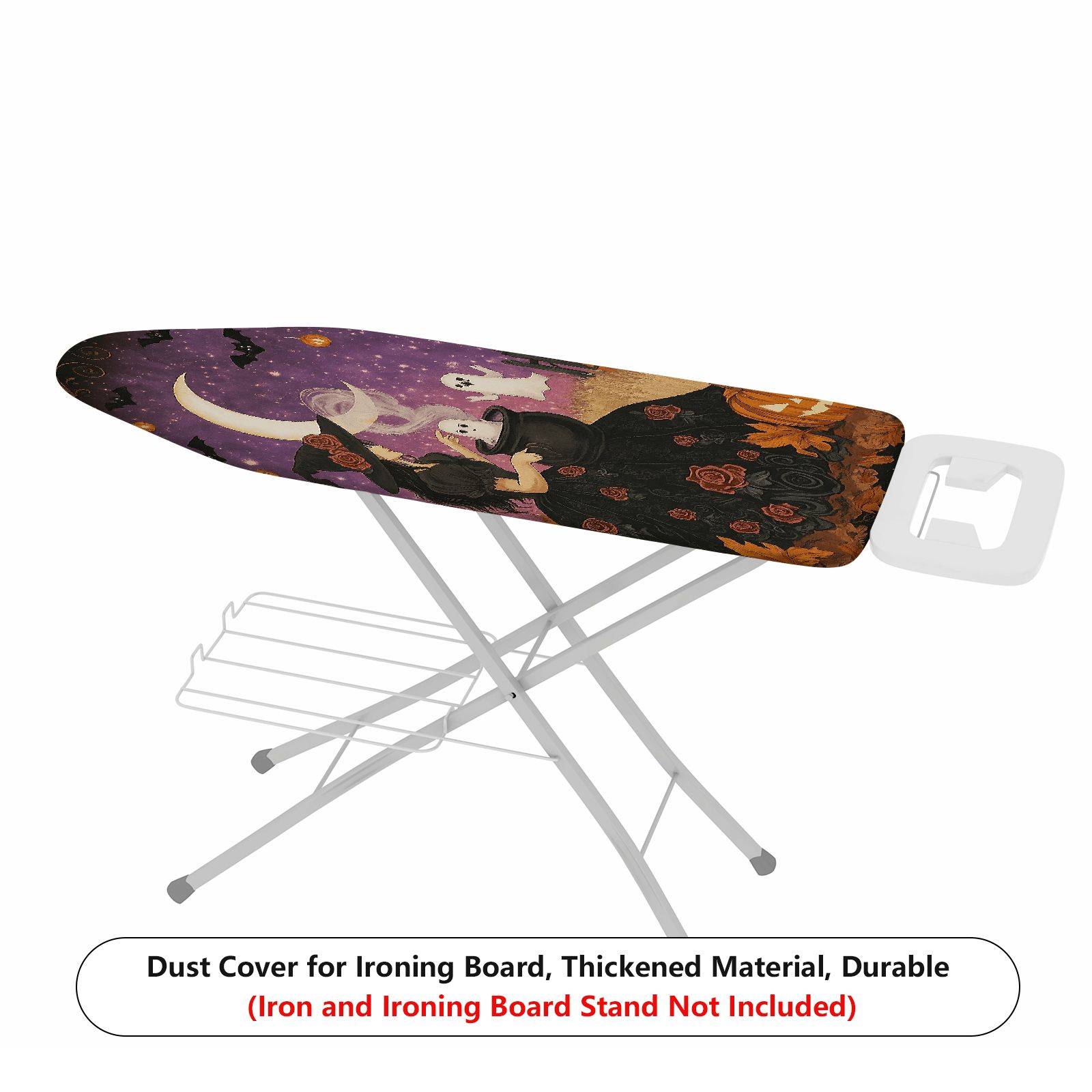 1-Piece Witch Moon Ghost  Ironing Board Cover, Universal Size, Without Board