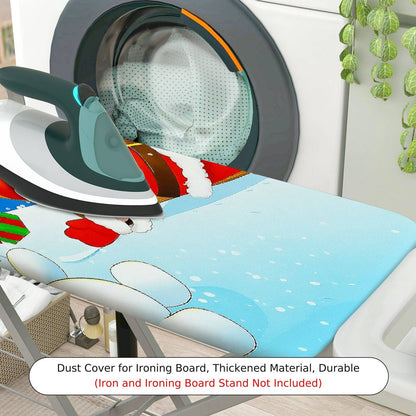 1-Piece Christmas Santa Reindeer Snow  Ironing Board Cover, Universal Size, Without Board