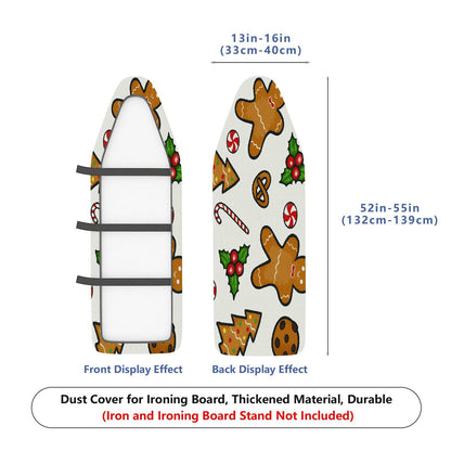 1-Piece Christmas cookies gingerbread holiday  Ironing Board Cover, Universal Size, Without Board