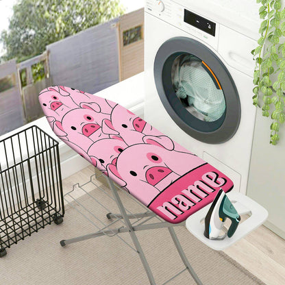 1-Piece Pink Pig Cute  Ironing Board Cover, Universal Size, Without Board