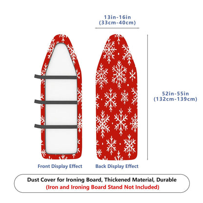 1-Piece Snowflake Christmas Red  Ironing Board Cover, Universal Size, Without Board