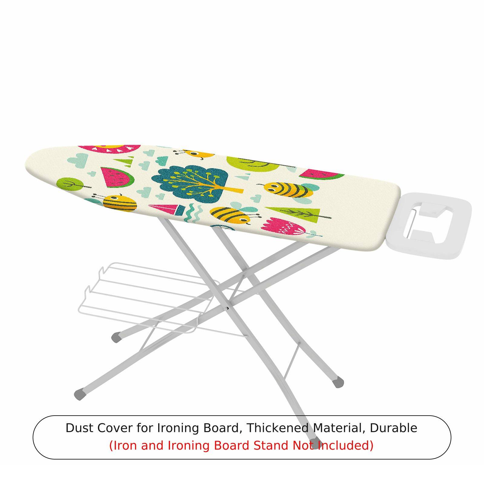 1-Piece Bee Tree Fruit  Ironing Board Cover, Universal Size, Without Board