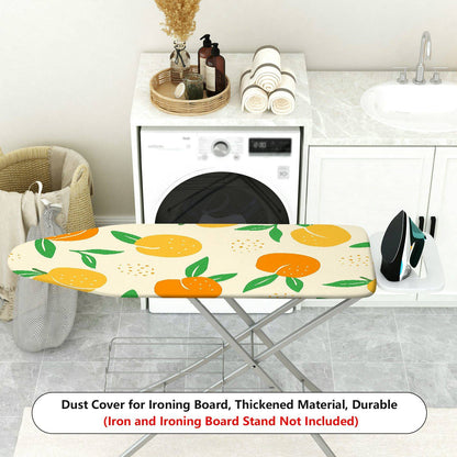 1-Piece Fruit Pattern Orange Leaf Print  Ironing Board Cover, Universal Size, Without Board