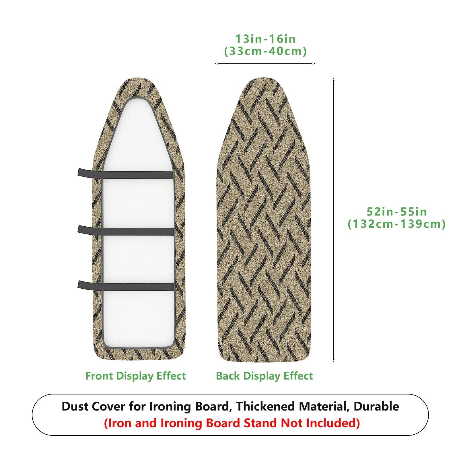 1-Piece Zigzag Pattern Beige Modern  Ironing Board Cover, Universal Size, Without Board