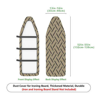 1-Piece Zigzag Pattern Beige Modern  Ironing Board Cover, Universal Size, Without Board