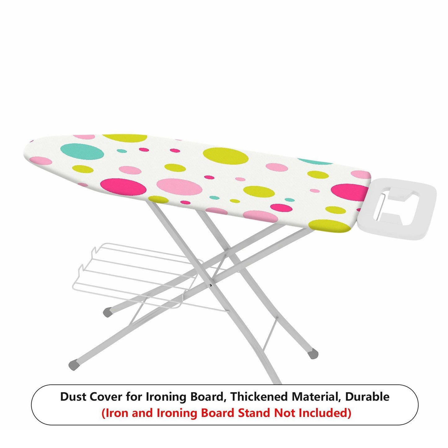 1-Piece Polka Dot Colorful Fun Pastel  Ironing Board Cover, Universal Size, Without Board