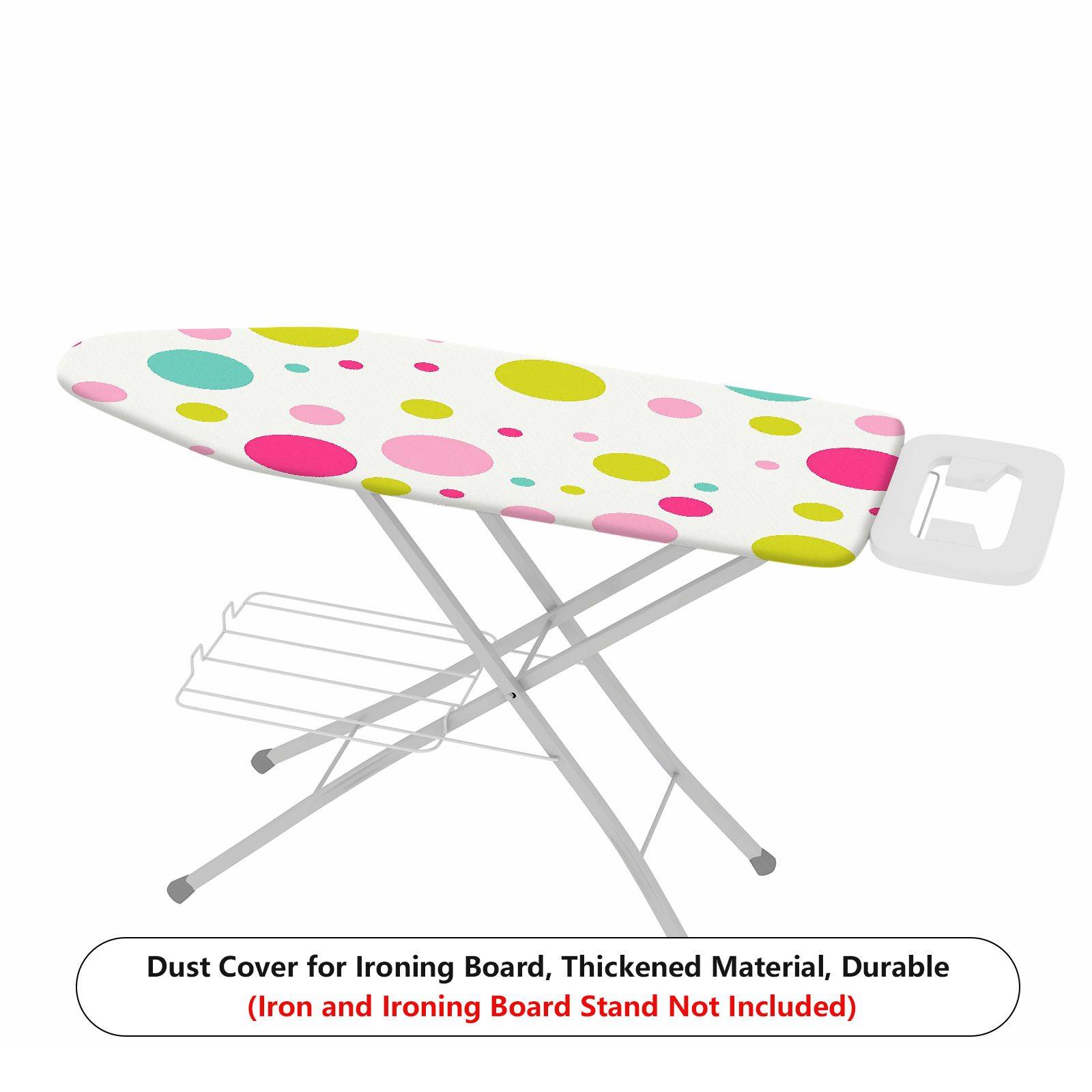 1-Piece Polka Dot Colorful Fun Pastel  Ironing Board Cover, Universal Size, Without Board