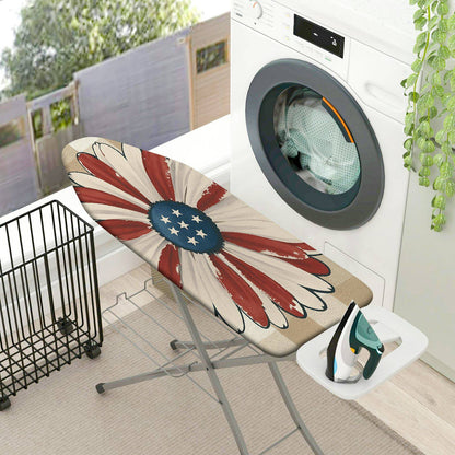 1-Piece American Star Flower Red  Ironing Board Cover, Universal Size, Without Board
