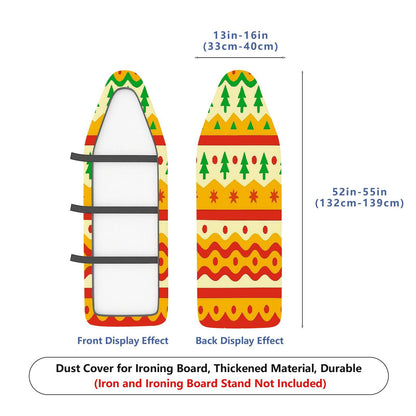 1-Piece Christmas Trees Festive Patterns Colorful  Ironing Board Cover, Universal Size, Without Board