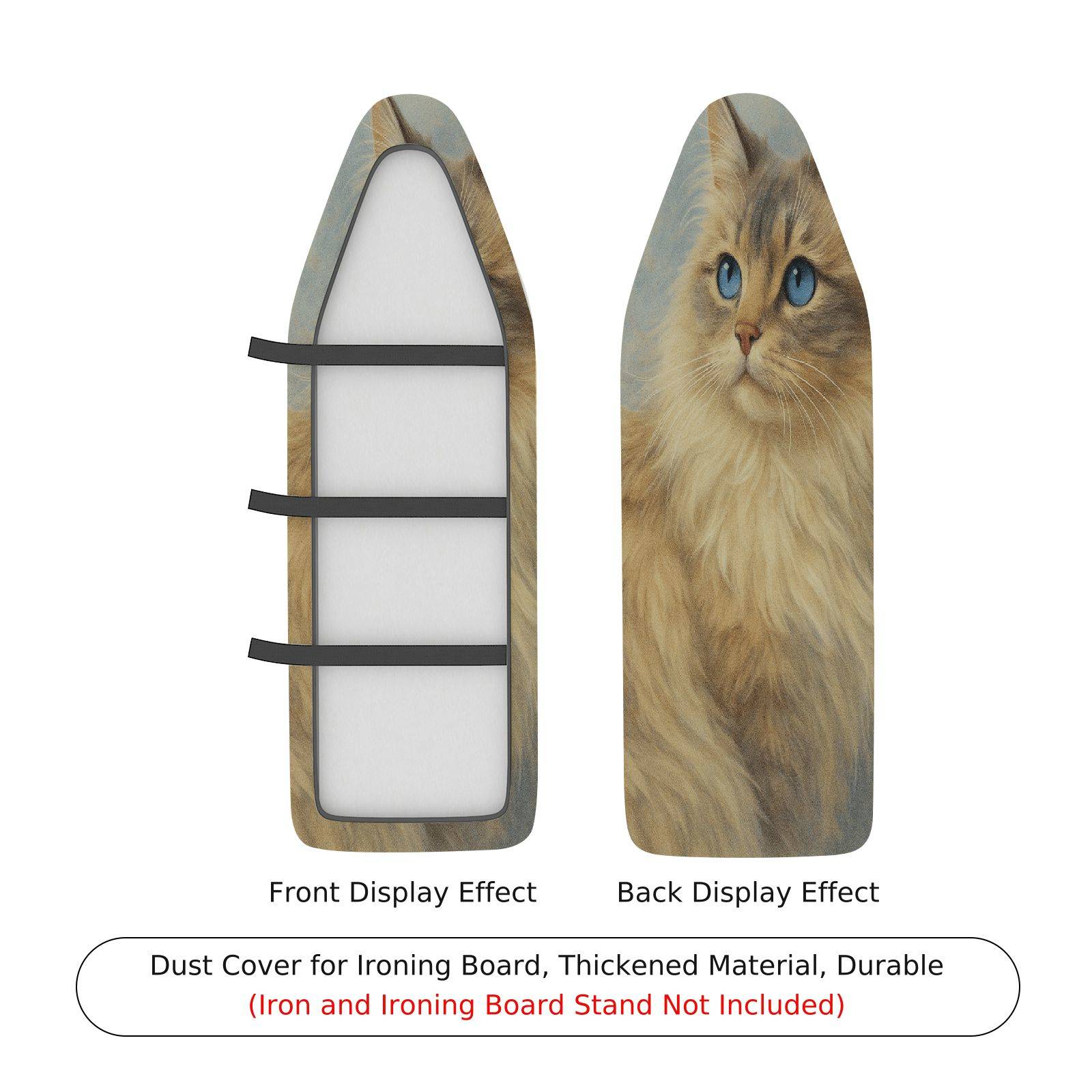 1-Piece Cat Pattern Cute Feline  Ironing Board Cover, Universal Size, Without Board