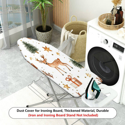 1-Piece Christmas Deer Tree Gift  Ironing Board Cover, Universal Size, Without Board