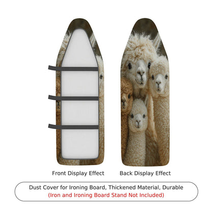 1-Piece Animal Print Cute Alpaca Family  Ironing Board Cover, Universal Size, Without Board