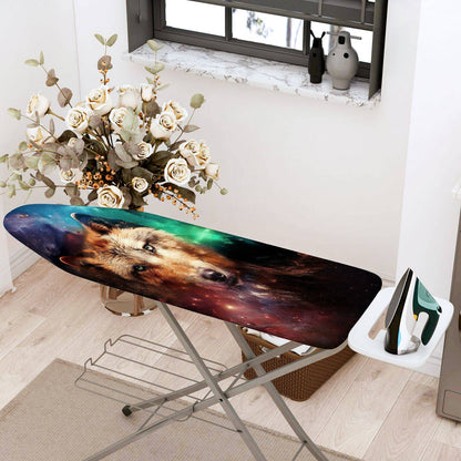 1-Piece Wolves Galaxy Stars  Ironing Board Cover, Universal Size, Without Board