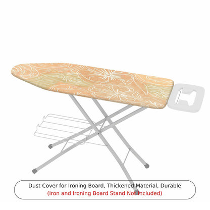 1-Piece Floral Pattern Beige  Ironing Board Cover, Universal Size, Without Board