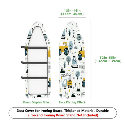 1-Piece Vehicle Fun  Ironing Board Cover, Universal Size, Without Board