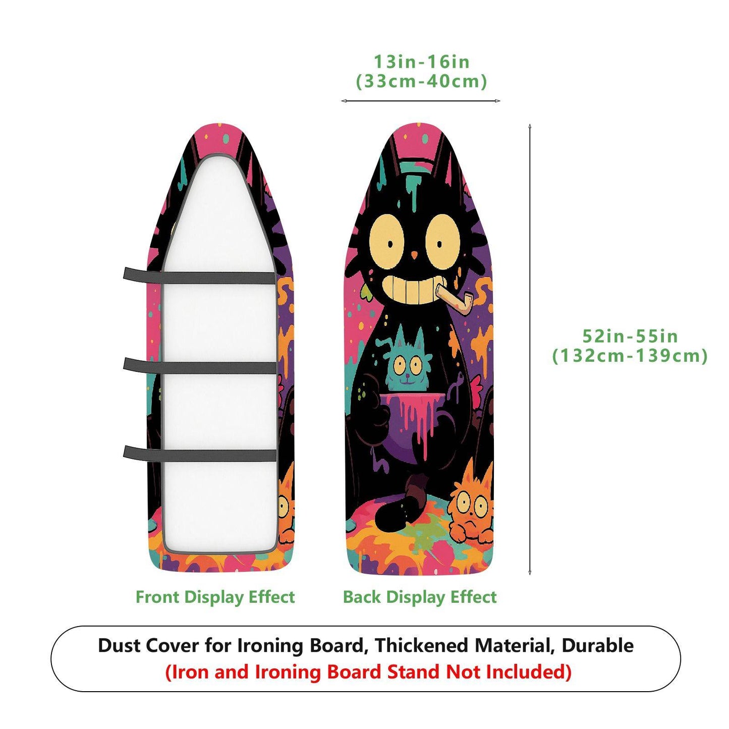 1-Piece Colorful Fun  Ironing Board Cover, Universal Size, Without Board