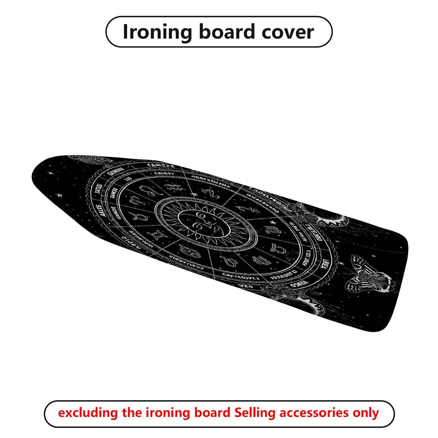 1-Piece Zodiac Astrology Horoscope  Ironing Board Cover, Universal Size, Without Board