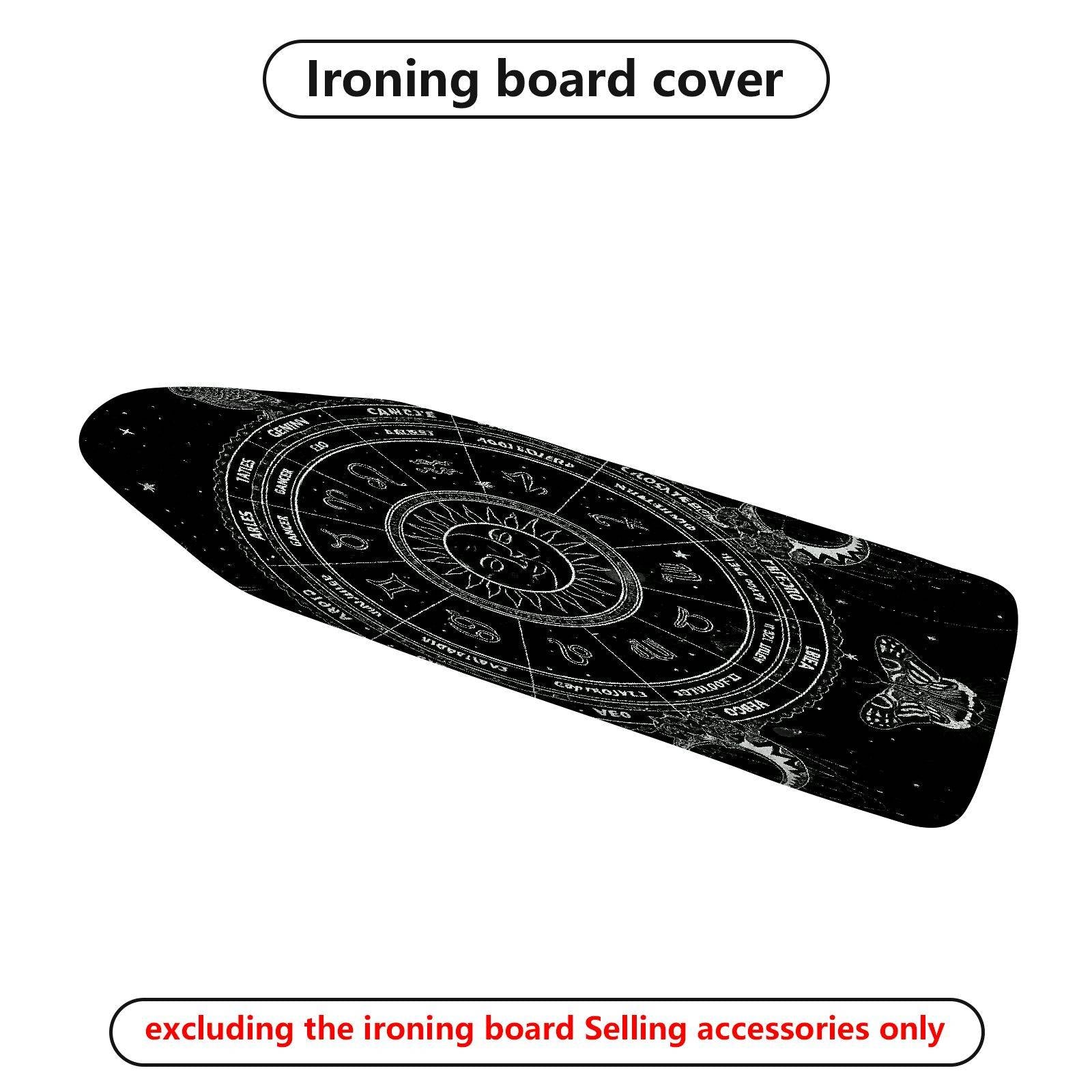 1-Piece Zodiac Astrology Horoscope  Ironing Board Cover, Universal Size, Without Board