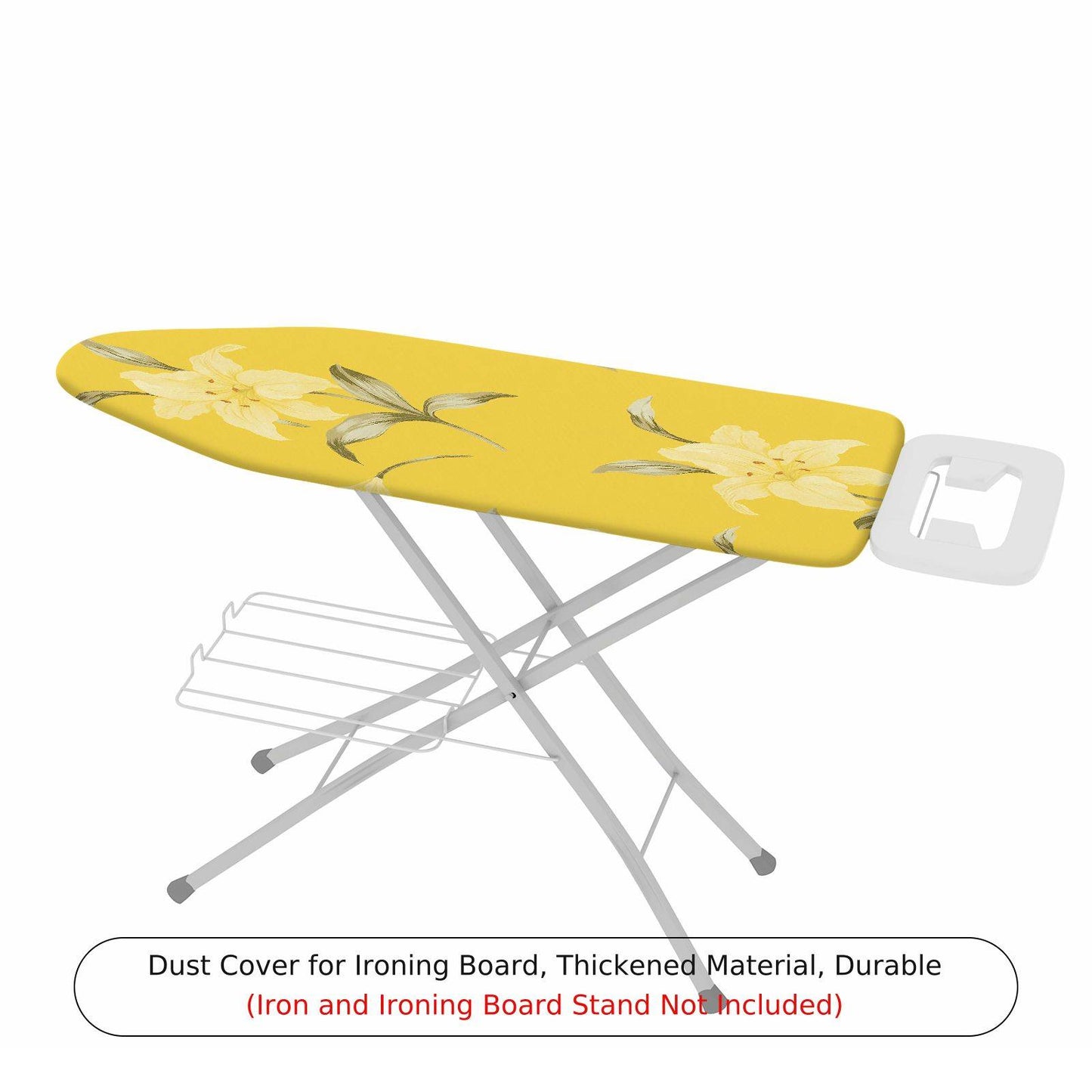1-Piece Yellow Floral Modern  Ironing Board Cover, Universal Size, Without Board