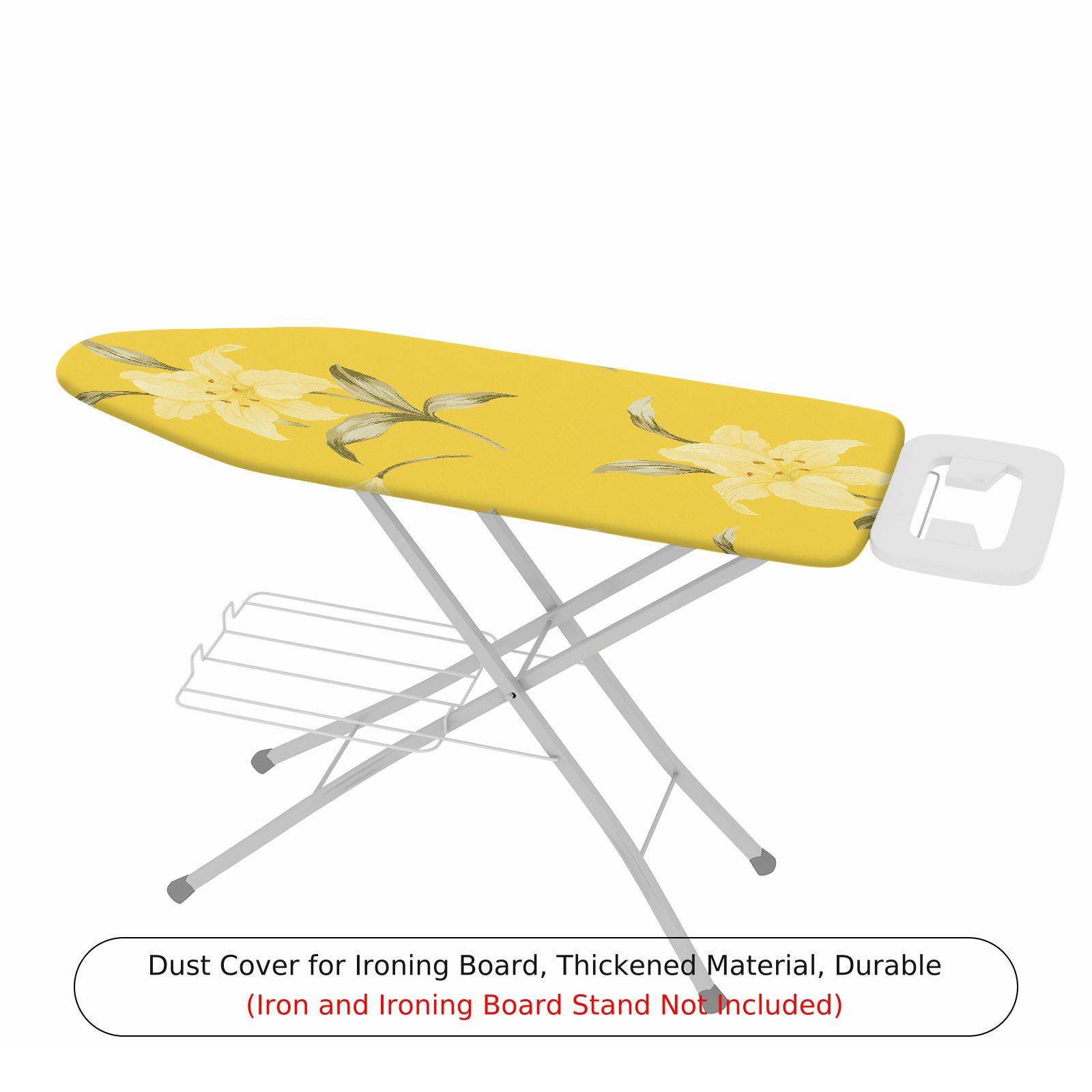 1-Piece Yellow Floral Modern  Ironing Board Cover, Universal Size, Without Board