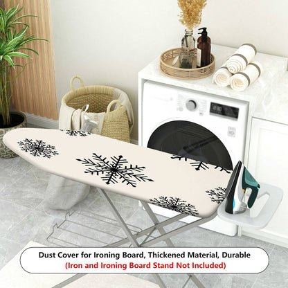1-Piece Snowflake Pattern Christmas Winter  Ironing Board Cover, Universal Size, Without Board