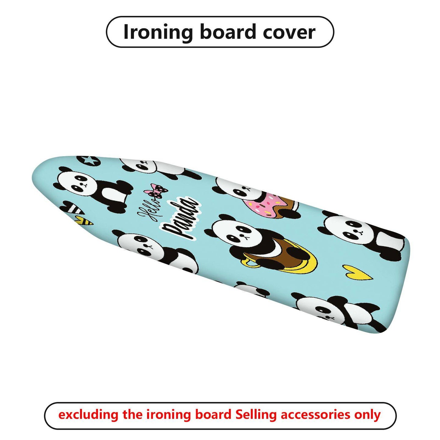 1-Piece Panda  Cute  Ironing Board Cover, Universal Size, Without Board