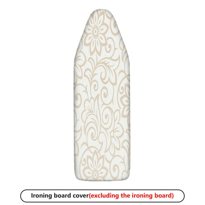1-Piece Floral Swirl Beige  Ironing Board Cover, Universal Size, Without Board