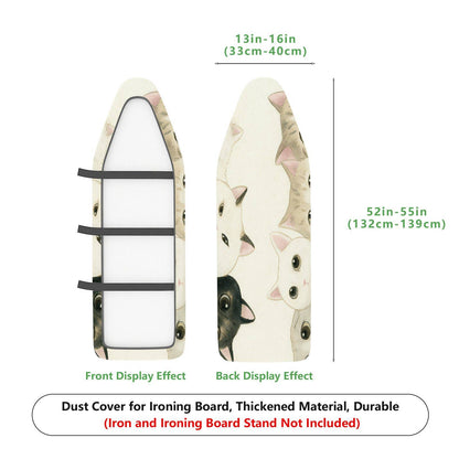 1-Piece Cat Cute Animal  Ironing Board Cover, Universal Size, Without Board