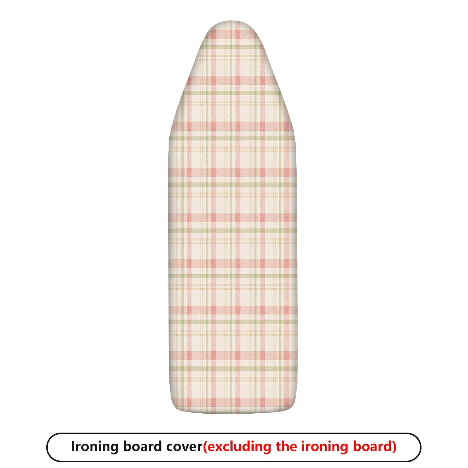 1-Piece Plaid Checkered Retro  Ironing Board Cover, Universal Size, Without Board