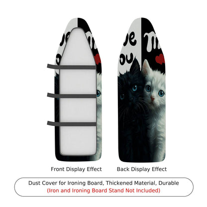 1-Piece Cute Cats Love Hearts  Ironing Board Cover, Universal Size, Without Board