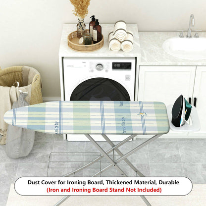 1-Piece Plaid Star Nice Day  Ironing Board Cover, Universal Size, Without Board