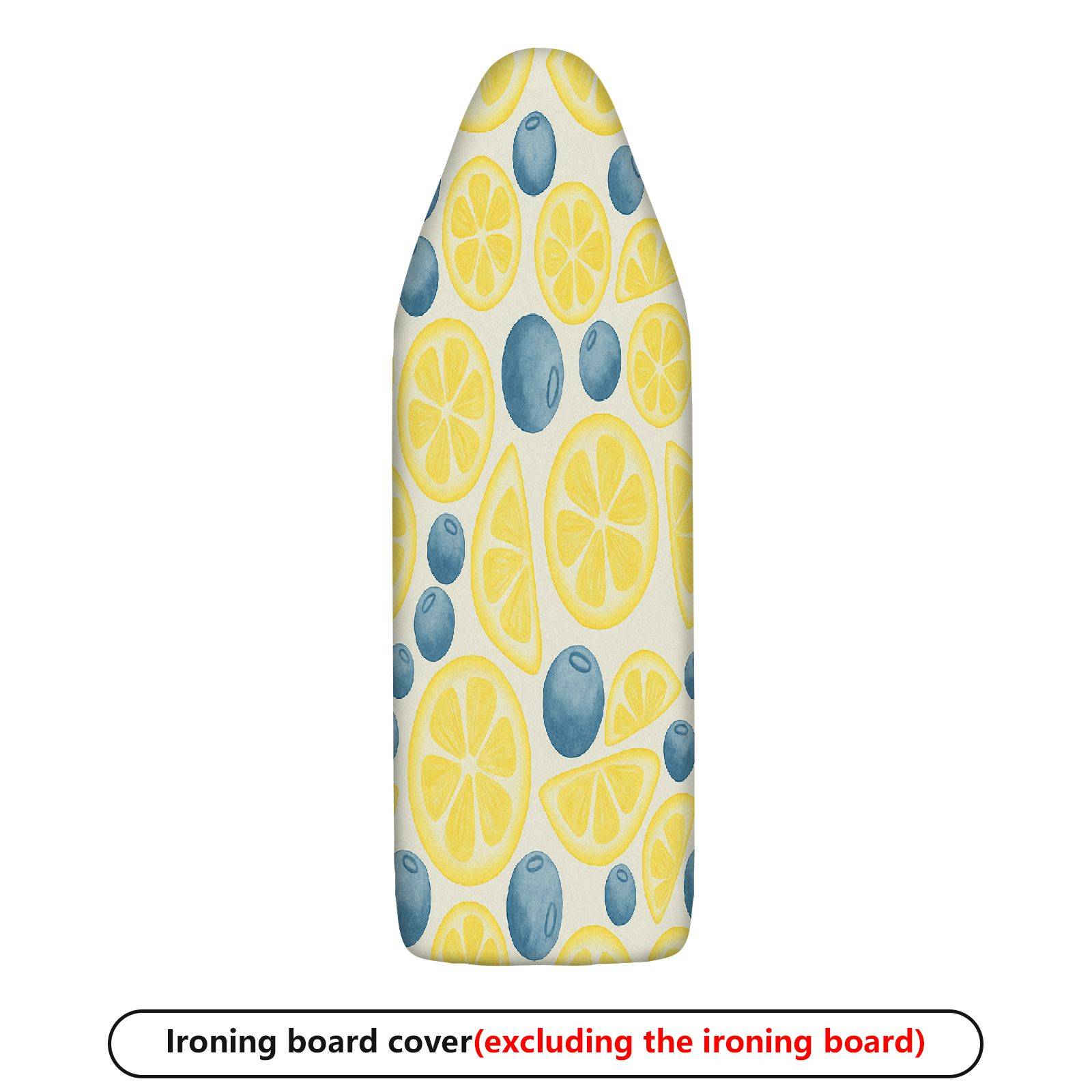 1-Piece Fruit Pattern Lemon Blueberry  Ironing Board Cover, Universal Size, Without Board