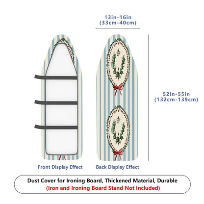1-Piece Christmas Holly Festive  Ironing Board Cover, Universal Size, Without Board